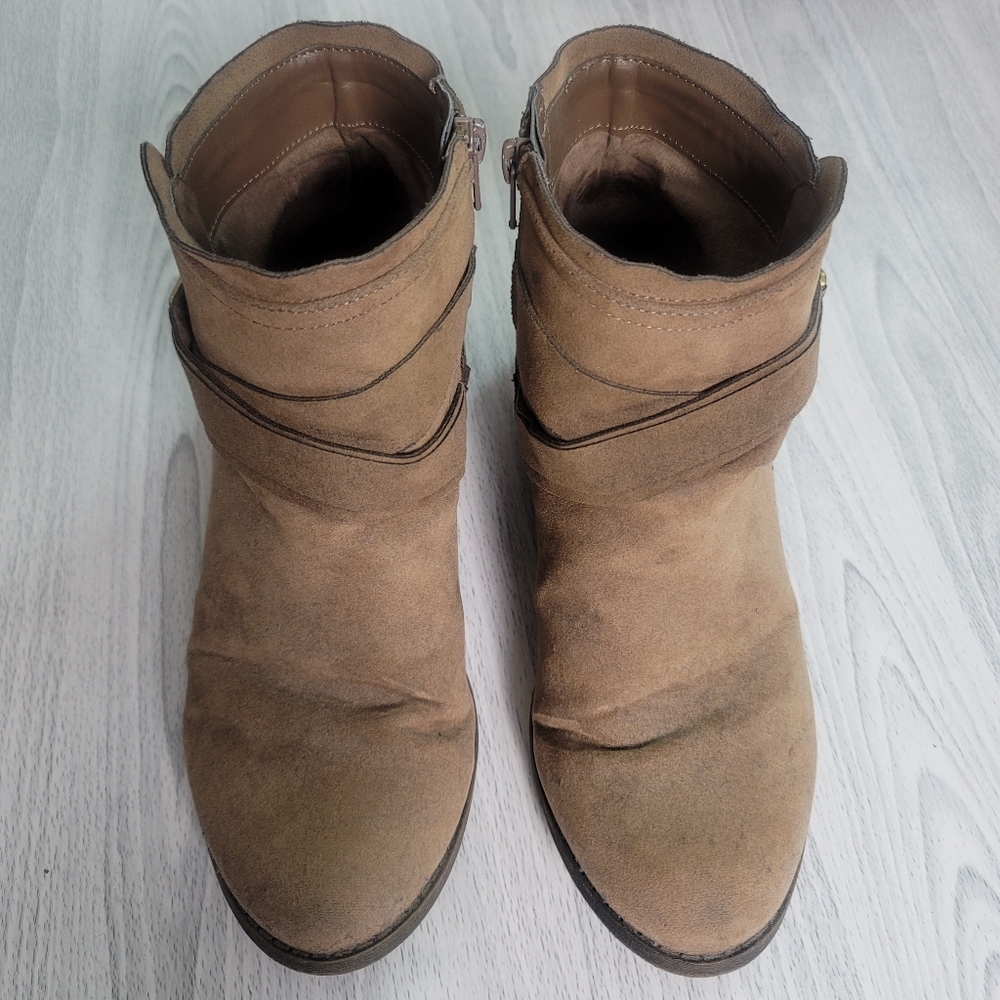 Fergalicious Suede Ankle Booties